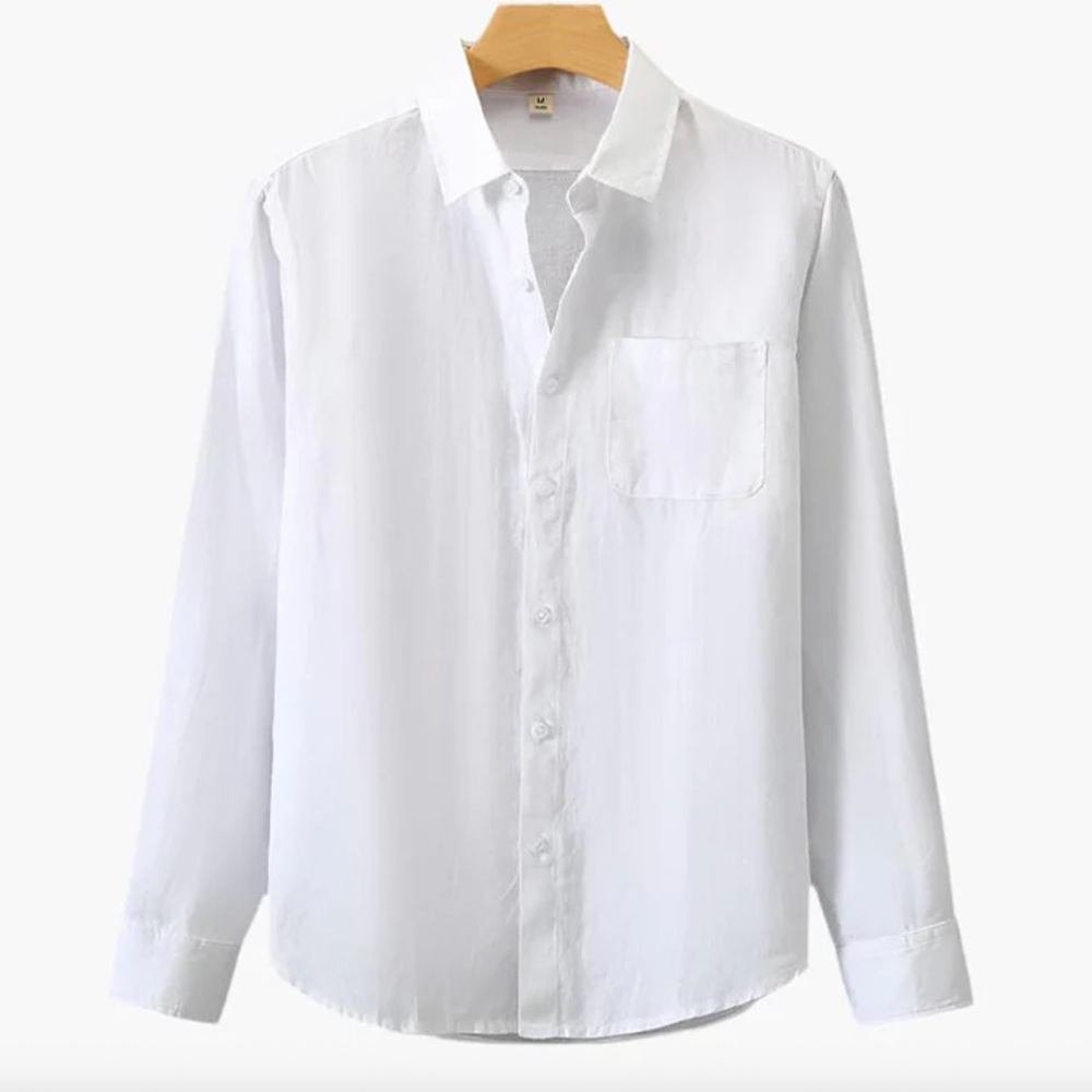 Classic White Men's Shirt